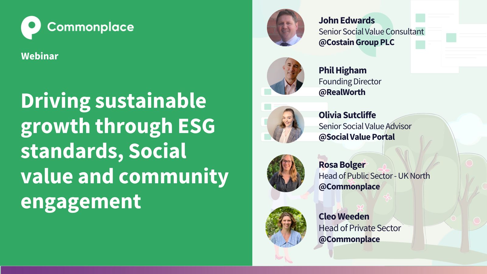 Webinar Driving sustainable growth through ESG standards